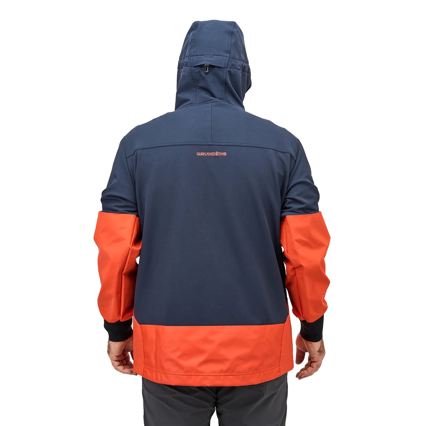 GRUNDÈNS Fishpicking Anorak navy/orange