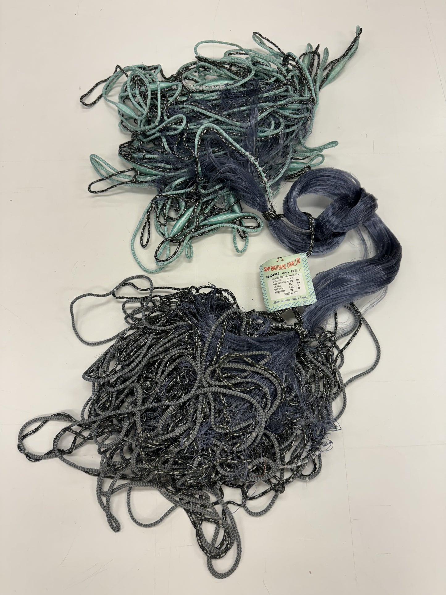 Seaworthy net 30 m, 45 mm mesh.