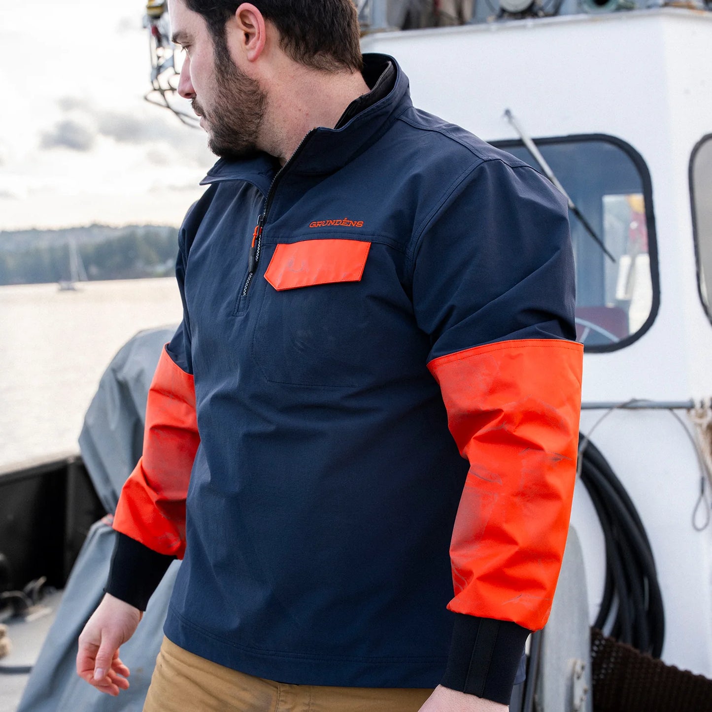 GRUNDÈNS Fishpicking 1/2 Zip Shirt