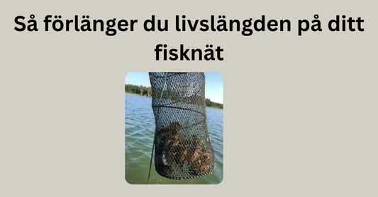 Så förlänger du livslängden på ditt fisknät