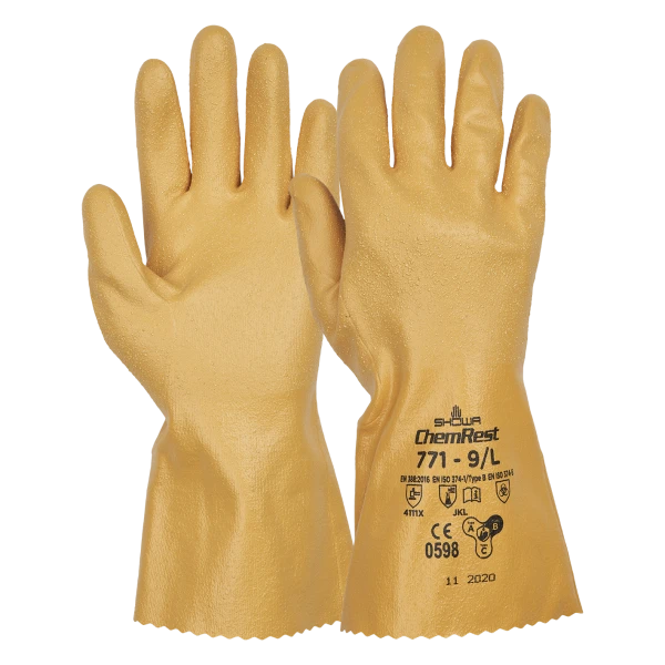 SHOWA 771 Nitrilkemikalieresistenta Handskar