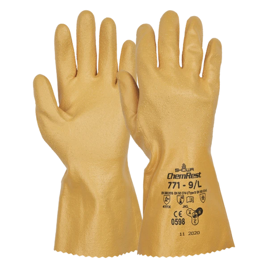 SHOWA 771 Nitrilkemikalieresistenta Handskar