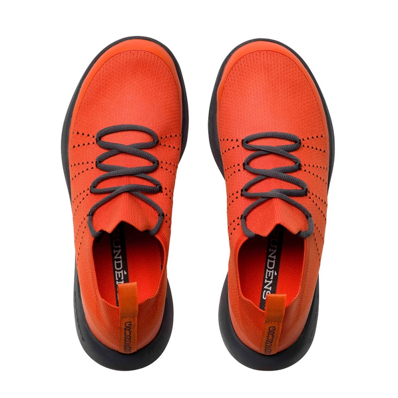 GRUNDÈNS Sea Knit Boat Shoe Red/Orange